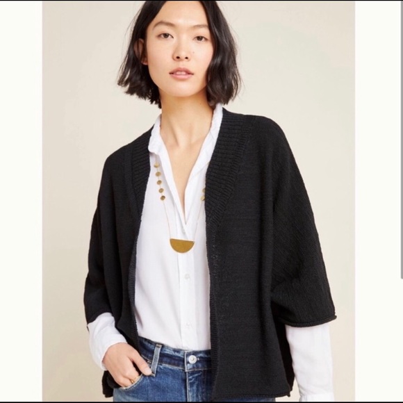 Anthropologie Akemi Kin Black Leland Cardigan - Picture 3 of 4